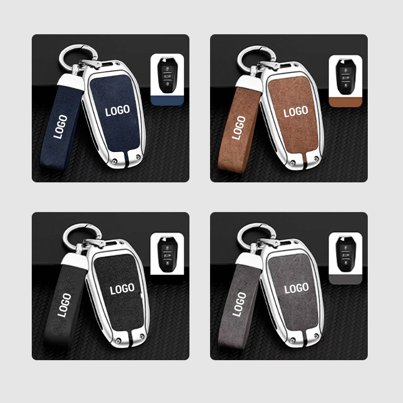 【Für Citroen】 - Schlüsselhülle aus echtem Leder